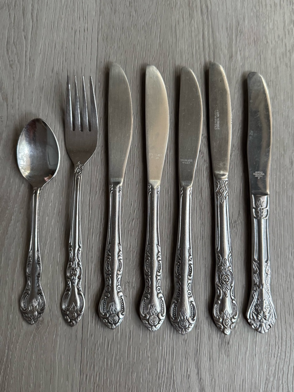Vintage Style Stainless Flatware Lot